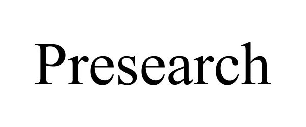 Trademark Logo PRESEARCH