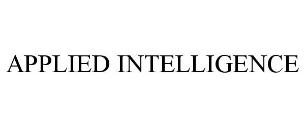 APPLIED INTELLIGENCE