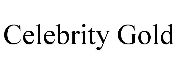 Trademark Logo CELEBRITY GOLD