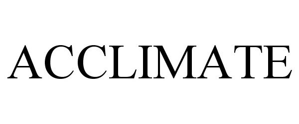 Trademark Logo ACCLIMATE
