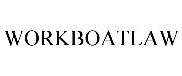 Trademark Logo WORKBOATLAW