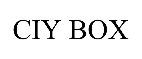 Trademark Logo CIY BOX