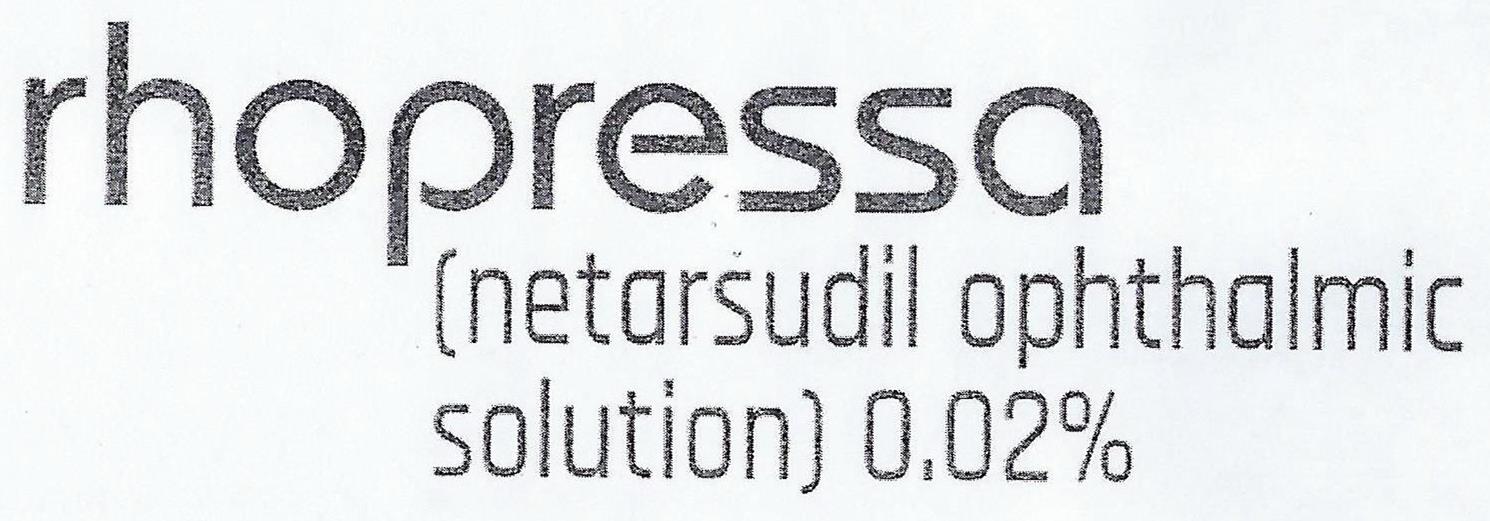  RHOPRESSA (NETARSUDIL OPHTHALMIC SOLUTION) 0.02%