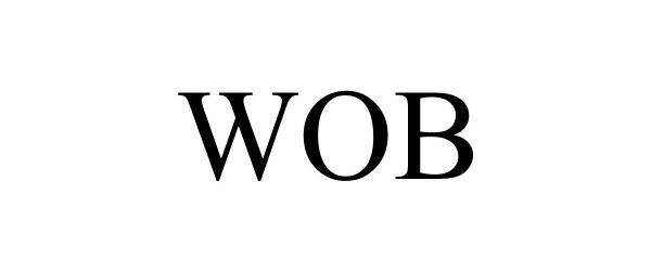 Trademark Logo WOB