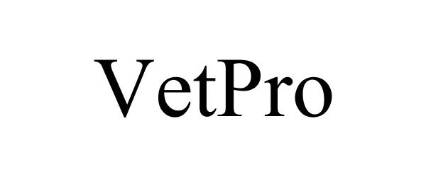 Trademark Logo VETPRO
