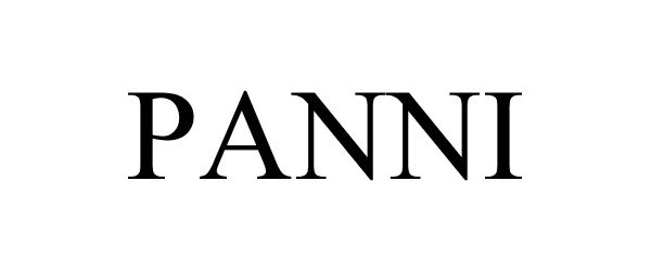 Trademark Logo PANNI