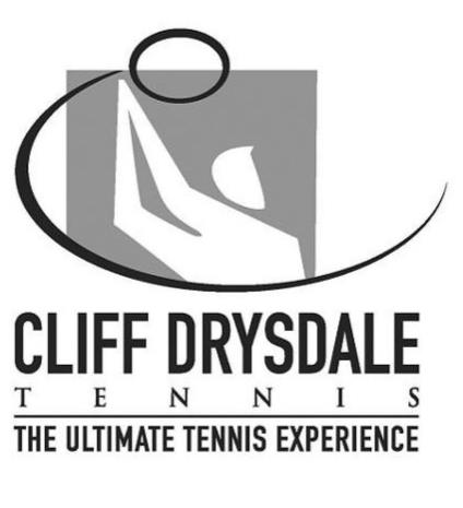 Trademark Logo CLIFF DRYSDALE TENNIS THE ULTIMATE TENNIS EXPERIENCE