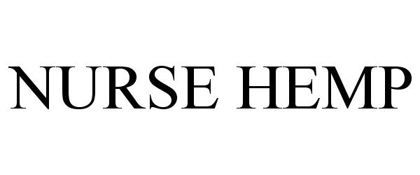 Trademark Logo NURSE HEMP