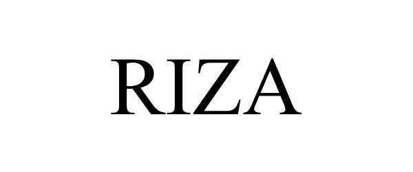 Trademark Logo RIZA