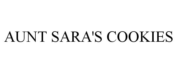 Trademark Logo AUNT SARA'S COOKIES