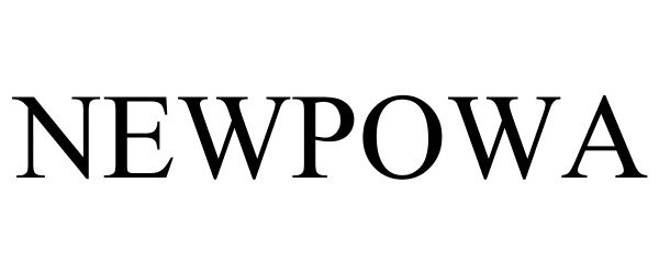 Trademark Logo NEWPOWA