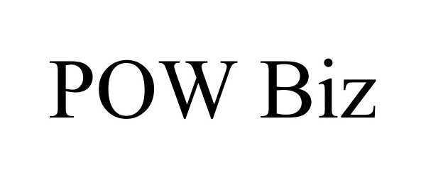 Trademark Logo POW BIZ