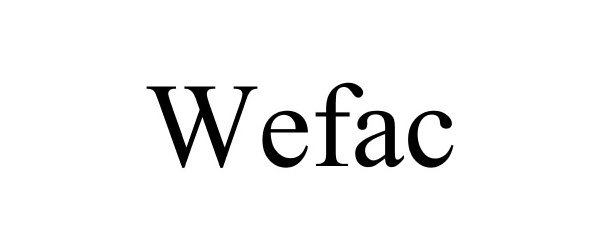 Trademark Logo WEFAC