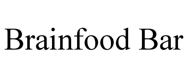 Trademark Logo BRAINFOOD BAR