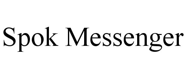 Trademark Logo SPOK MESSENGER