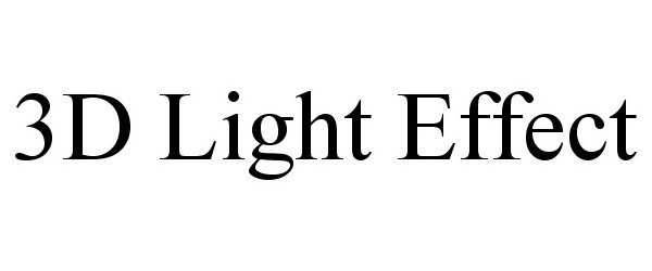 Trademark Logo 3D LIGHT EFFECT