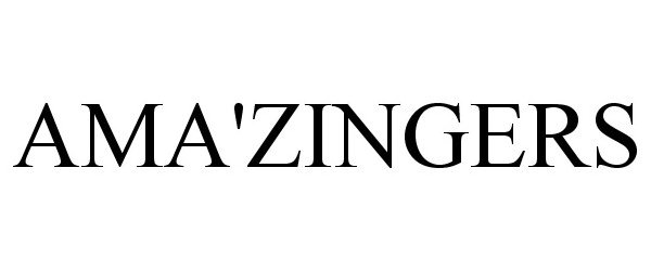 Trademark Logo AMA'ZINGERS