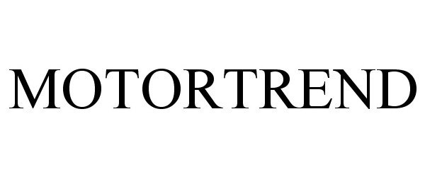 Trademark Logo MOTORTREND
