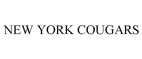Trademark Logo NEW YORK COUGARS