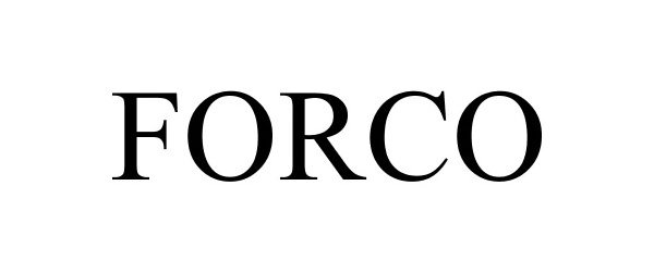 Trademark Logo FORCO