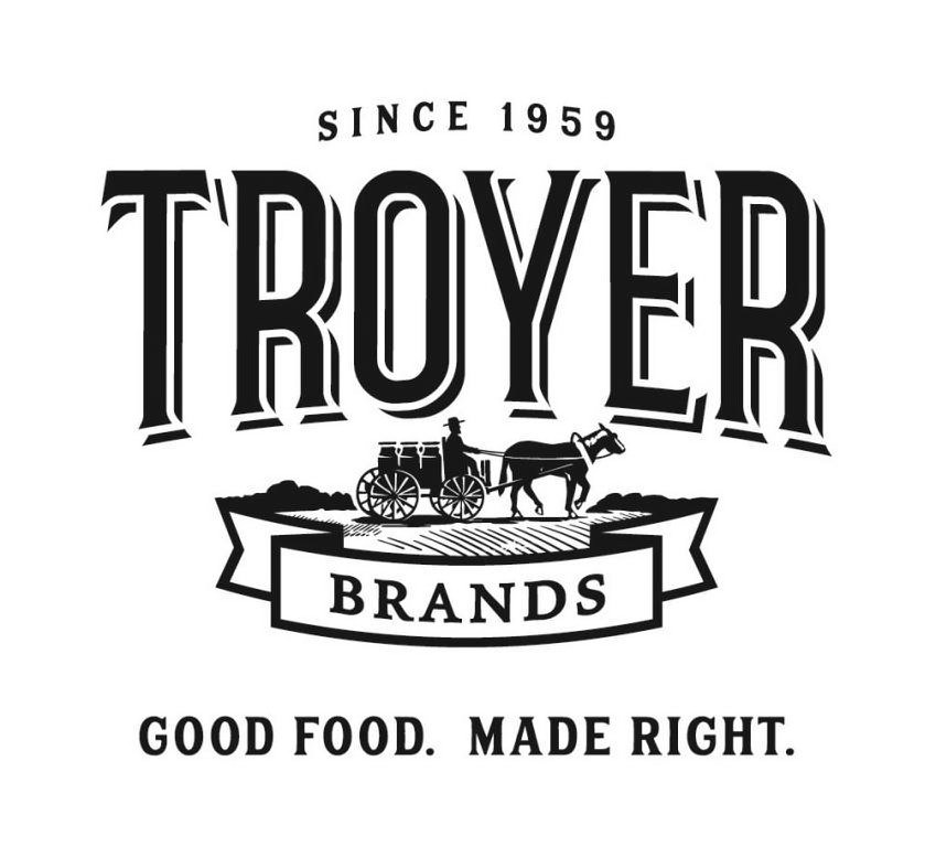 Trademark Logo SINCE 1959 TROYER BRANDS GOOD FOOD. MADE RIGHT.