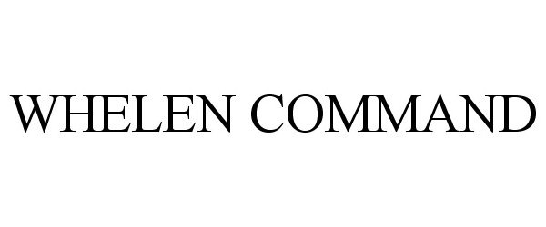  WHELEN COMMAND