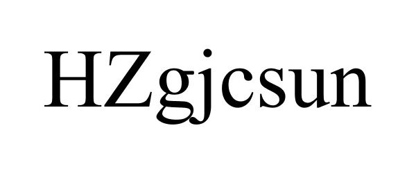  HZGJCSUN