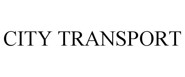 Trademark Logo CITY TRANSPORT