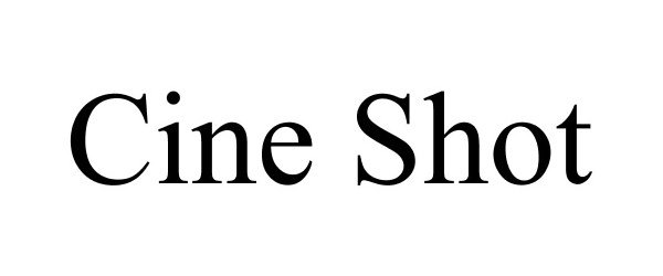 Trademark Logo CINE SHOT