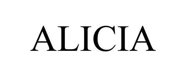 Trademark Logo ALICIA