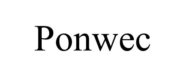 Trademark Logo PONWEC
