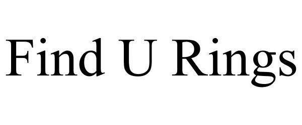 Trademark Logo FIND U RINGS