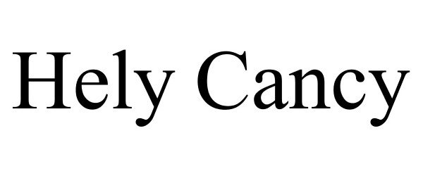 Trademark Logo HELY CANCY