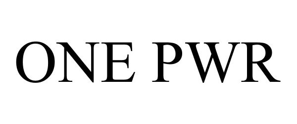 Trademark Logo ONEPWR