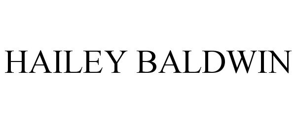 Trademark Logo HAILEY BALDWIN