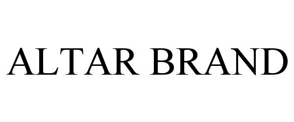 Trademark Logo ALTAR BRAND