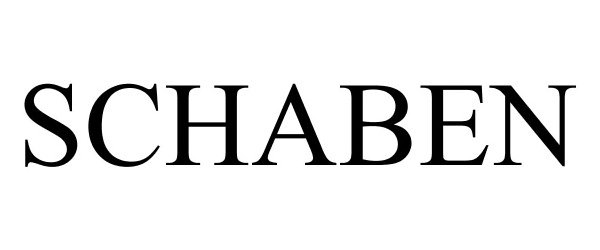Trademark Logo SCHABEN