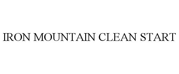  IRON MOUNTAIN CLEAN START