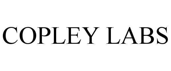 Trademark Logo COPLEY LABS