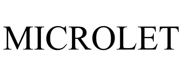 Trademark Logo MICROLET