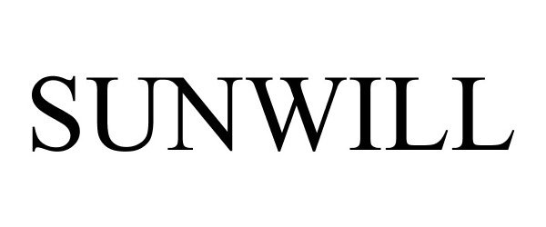 Trademark Logo SUNWILL
