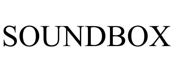 Trademark Logo SOUNDBOX