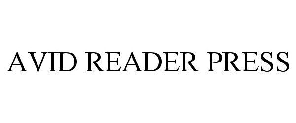 Trademark Logo AVID READER PRESS