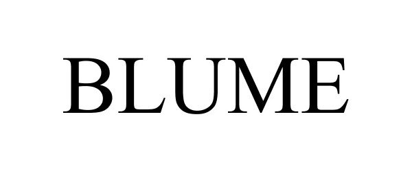 Trademark Logo BLUME
