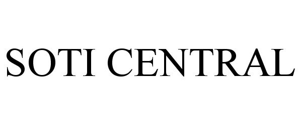 Trademark Logo SOTI CENTRAL