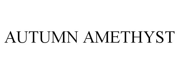 Trademark Logo AUTUMN AMETHYST