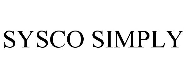 Trademark Logo SYSCO SIMPLY