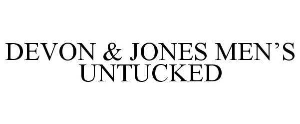  DEVON &amp; JONES MEN'S UNTUCKED