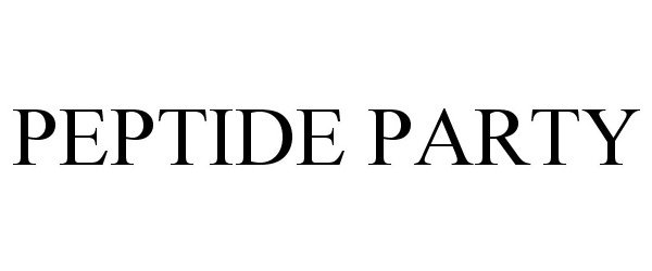 Trademark Logo PEPTIDE PARTY