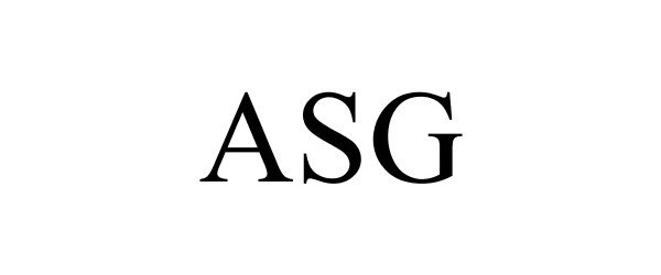 Trademark Logo ASG